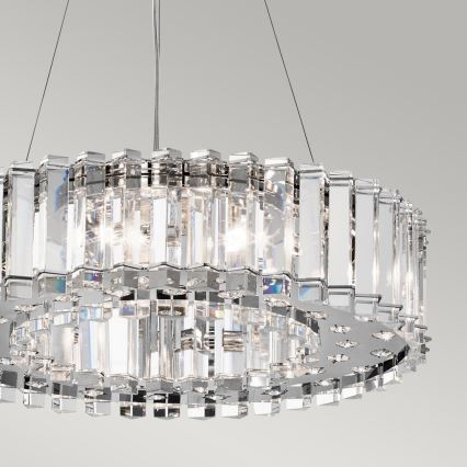 Kichler - Lampadario da bagno su filo LED CRYSTAL SKYE 8xG9/3W/230V IP44