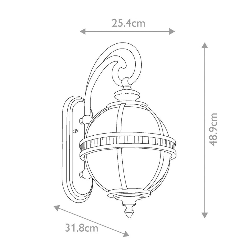 Kichler - Outdoor-Wandleuchte HALLERON 2xE14/40W/230V IP44