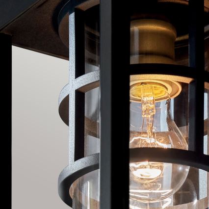 Kichler - Applique da esterno HONE M 1xE27/60W/230V IP44 nera