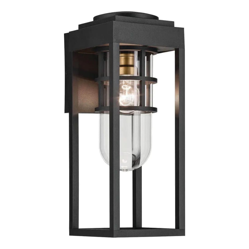 Kichler - Applique d'extérieur HONE M 1xE27/60W/230V IP44 noire