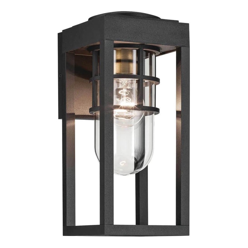 Kichler - Außenwandleuchte HONE S 1x E27/60W/230V IP44 schwarz