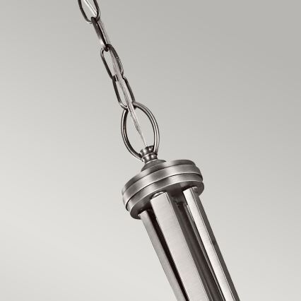 Kichler - Suspension à chaîne LACEY 4xE27/60W/230V finition chrome mat
