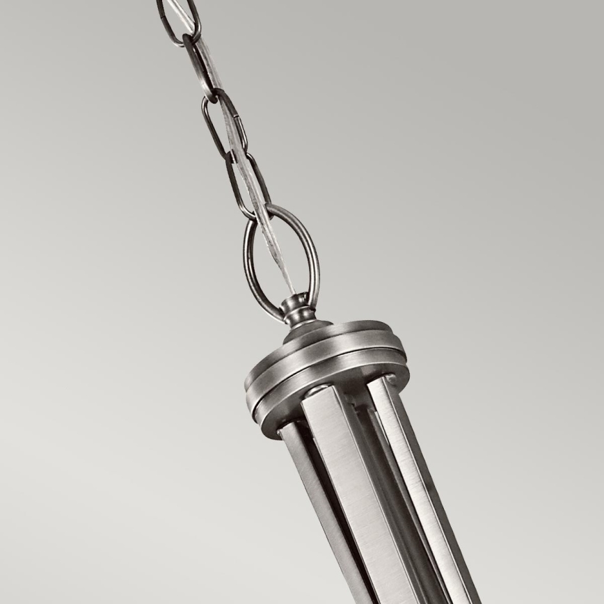 Kichler - Suspension à chaîne LACEY 4xE27/60W/230V finition chrome mat