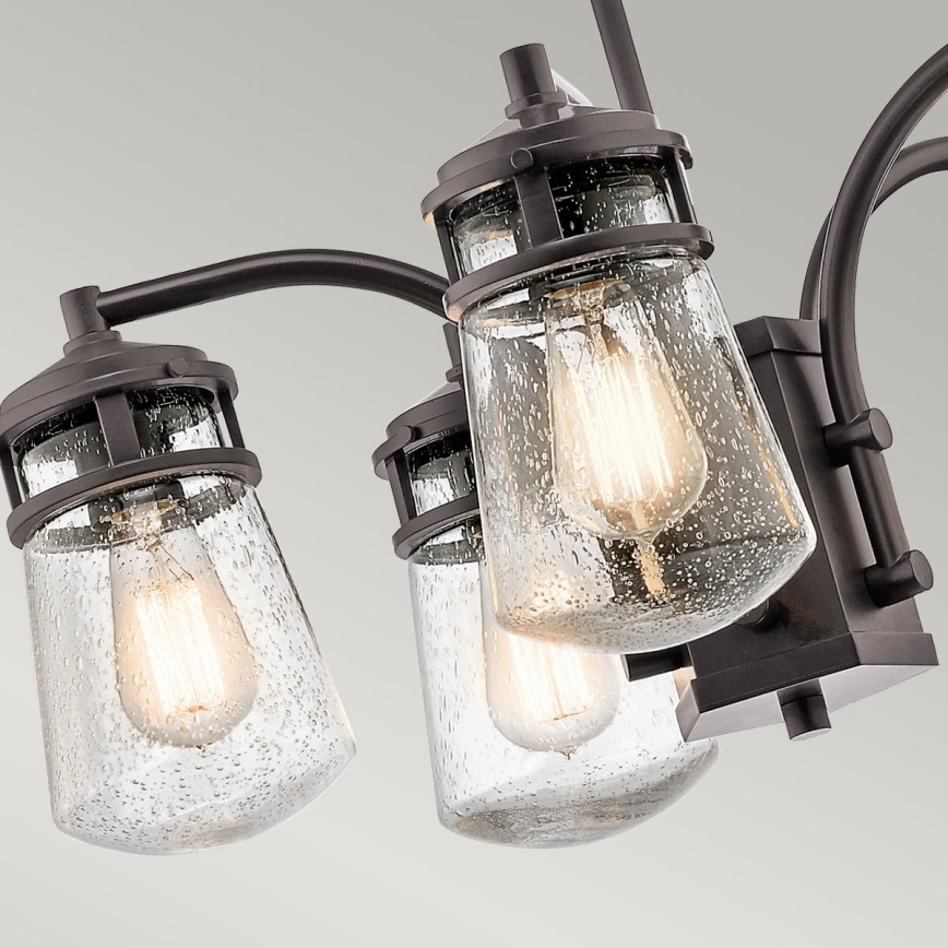 Kichler - Outdoor-Hängeleuchte an Stange LYNDON 5xE27/60W/230V IP44