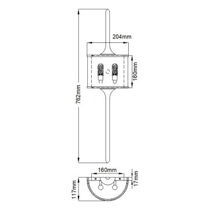 Kichler - Applique a LED da bagno 2xG9/3,5W/230V IP44