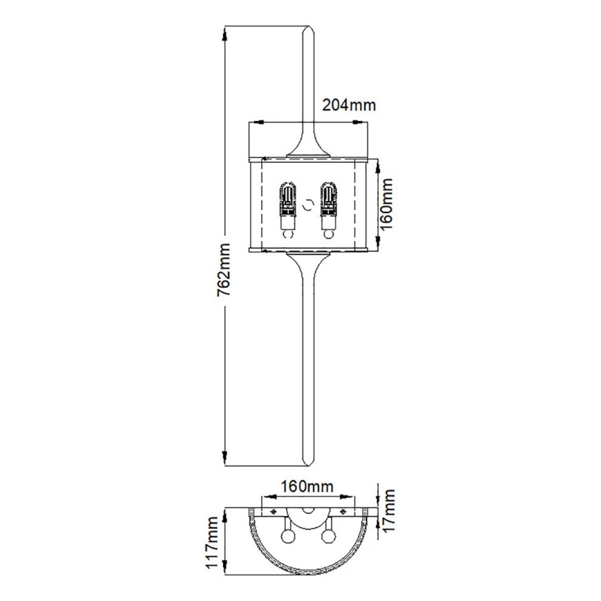 Kichler - Applique a LED da bagno 2xG9/3,5W/230V IP44