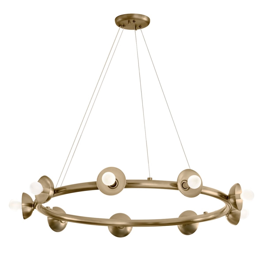 Kichler - Lustre sur câble PALTA 9xE14/40W/230V doré