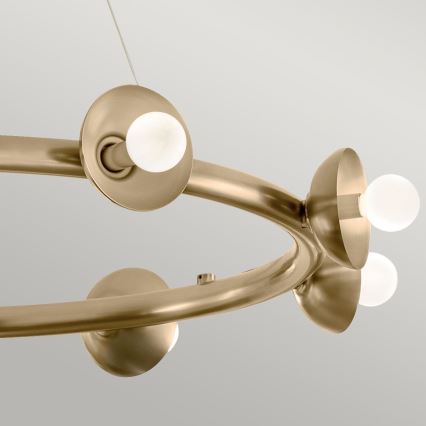 Kichler - Lustre sur câble PALTA 9xE14/40W/230V doré