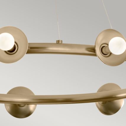 Kichler - Lustre sur câble PALTA 9xE14/40W/230V doré