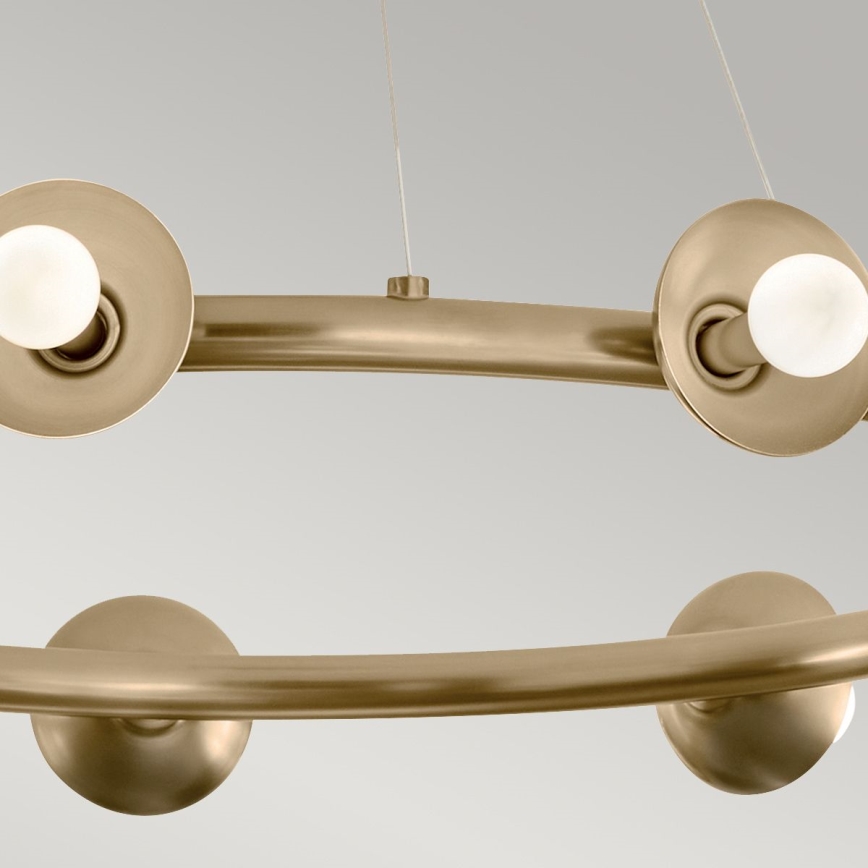 Kichler - Lustre sur câble PALTA 9xE14/40W/230V doré