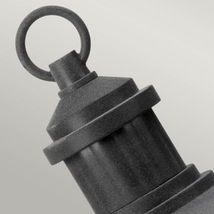 Kichler - Lampada da esterno RIVERWOOD 1xE27/60W/230V IP44 nero