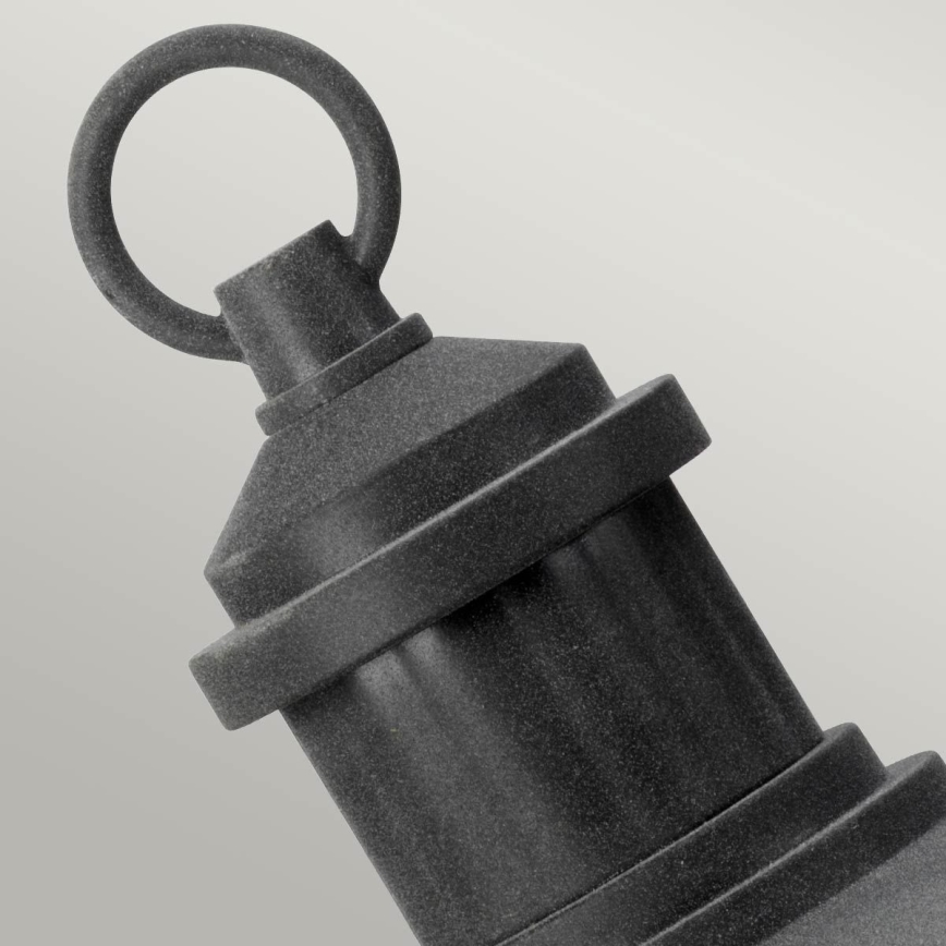 Kichler - Lampada da esterno RIVERWOOD 1xE27/60W/230V IP44 nero