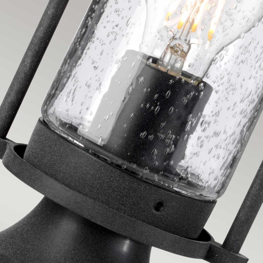 Kichler - Lampada da esterno RIVERWOOD 1xE27/60W/230V IP44 nero