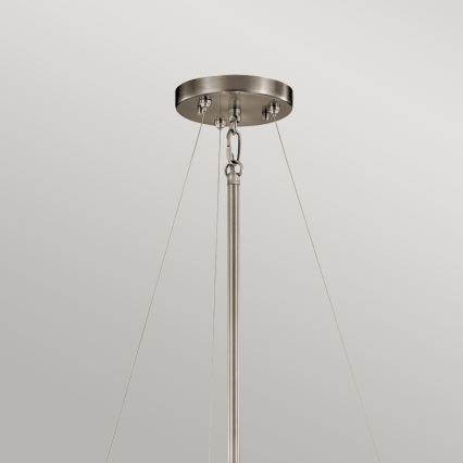 Kichler - Lampadario a sospensione con supporto rigido SILVER CORAL 3xE27/100W/230V cromo opaco