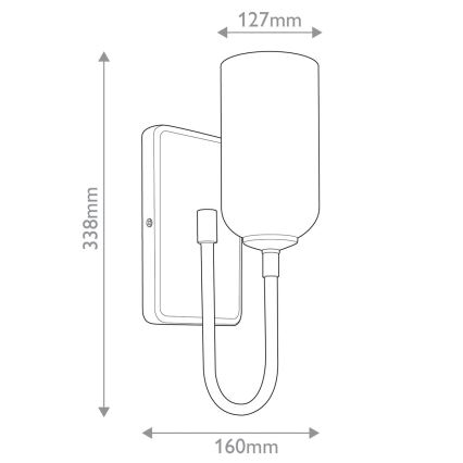 Kichler - Applique LED SOLIA pour salle de bains 1xG9/3W/230V IP44 dorée