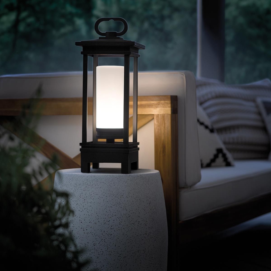 Kichler - LED da esterno ricaricabile lampada da tavolo con altoparlante SOUTH HOPE LED/3W/230V IP44