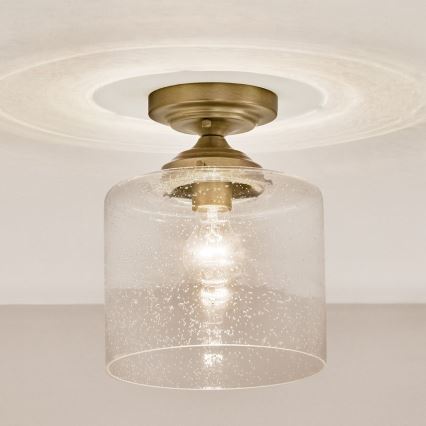 Kichler - Plafoniera WINSLOW 1xE27/60W/230V diametro 21,6 cm ottone