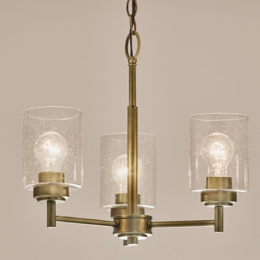 Kichler - Lampadario a sospensione con catena WINSLOW 3xE27/60W/230V diametro 45,8 cm ottone