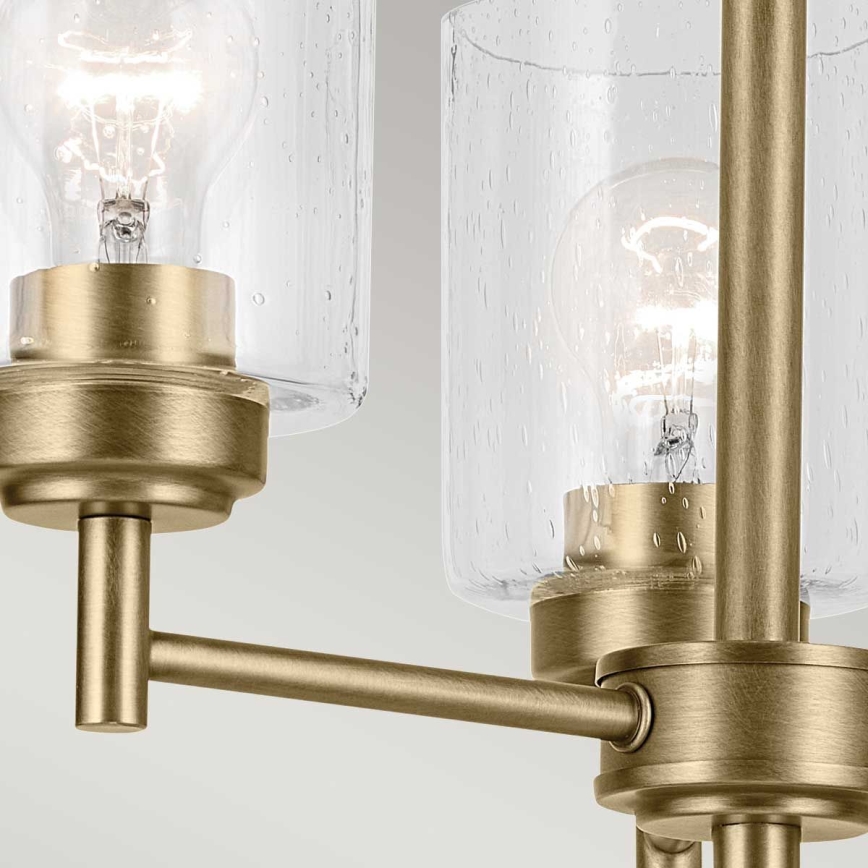 Kichler - Lampadario a sospensione con catena WINSLOW 3xE27/60W/230V diametro 45,8 cm ottone
