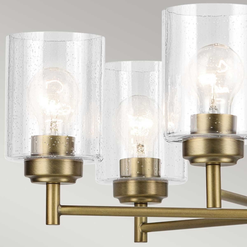 Kichler - Lampadario a sospensione con catena WINSLOW 5xE27/60W/230V diametro 50,2 cm ottone