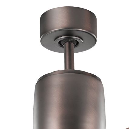 Kichler - Ventilatore da soffitto FERRON marrone + telecomando
