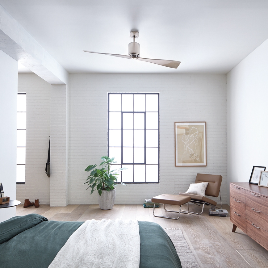Kichler - Deckenventilator FERRON glänzendes Chrom + Fernbedienung