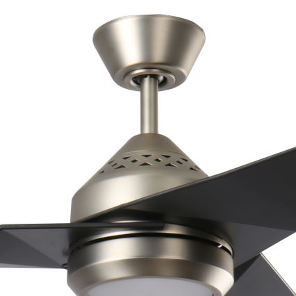 Kichler - Ventilatore da soffitto dimmerabile a LED JADE LED/18W/230V nero + telecomando