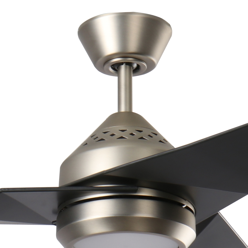 Kichler - Ventilatore da soffitto dimmerabile a LED JADE LED/18W/230V nero + telecomando