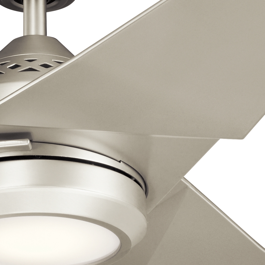 Kichler - Ventilateur de plafond à intensité variable JADE LED/18W/230V argent + télécommande