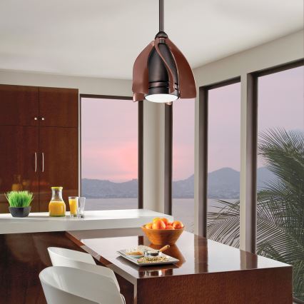 Kichler - Ventilateur de plafond à intensité variable TERNA LED/10W/230V bronze/marron + télécommande