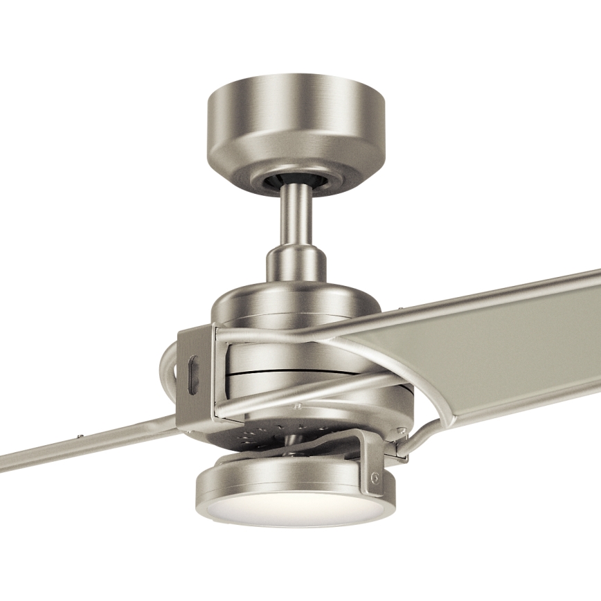 Kichler - Dimmbarer LED-Deckenventilator XETY LED/10W/230V  matt Chrom/silbern + Fernbedienung