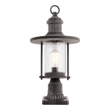Kichler - Lampada da esterno RIVERWOOD 1xE27/60W/230V IP44 nero