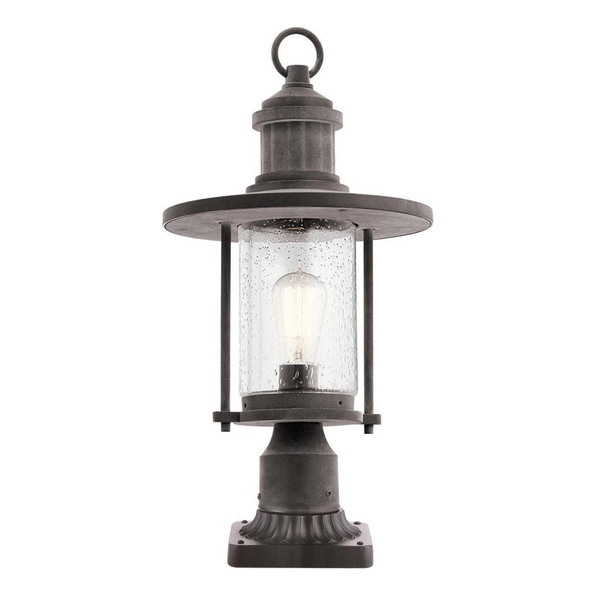 Kichler - Lampada da esterno RIVERWOOD 1xE27/60W/230V IP44 nero