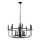 Kichler - Lampadario a catena CAPITOL HILL 12xE14/40W/230V nero