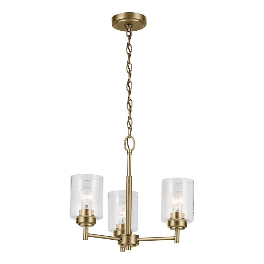 Kichler - Lampadario a sospensione con catena WINSLOW 3xE27/60W/230V diametro 45,8 cm ottone