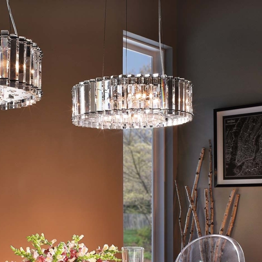 Kichler - Lampadario da bagno su filo LED CRYSTAL SKYE 8xG9/3W/230V IP44