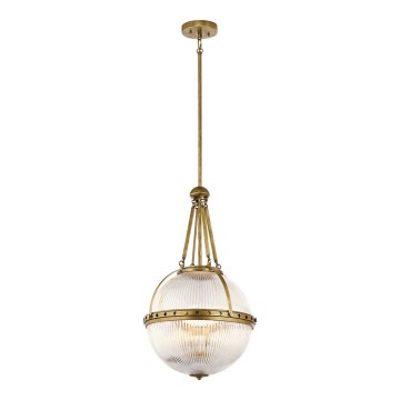 Kichler - Lustre à tige ASTER 3xE14/60W/230V laiton