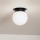 Kichler - Plafoniera ALBERS 1xE27/40W/230V Ø 20,3 cm nera
