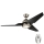 Kichler - Ventilateur de plafond à intensité variable JADE LED/18W/230V noir + télécommande
