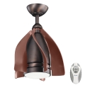 Kichler - Ventilateur de plafond à intensité variable TERNA LED/10W/230V bronze/marron + télécommande