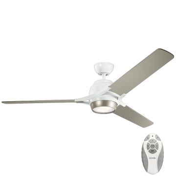 Kichler - Ventilateur de plafond à intensité variable ZEUS LED/10W/230V + télécommande