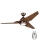 Kichler - Ventilatore da soffitto dimmerabile a LED JADE LED/18W/230V marrone + telecomando