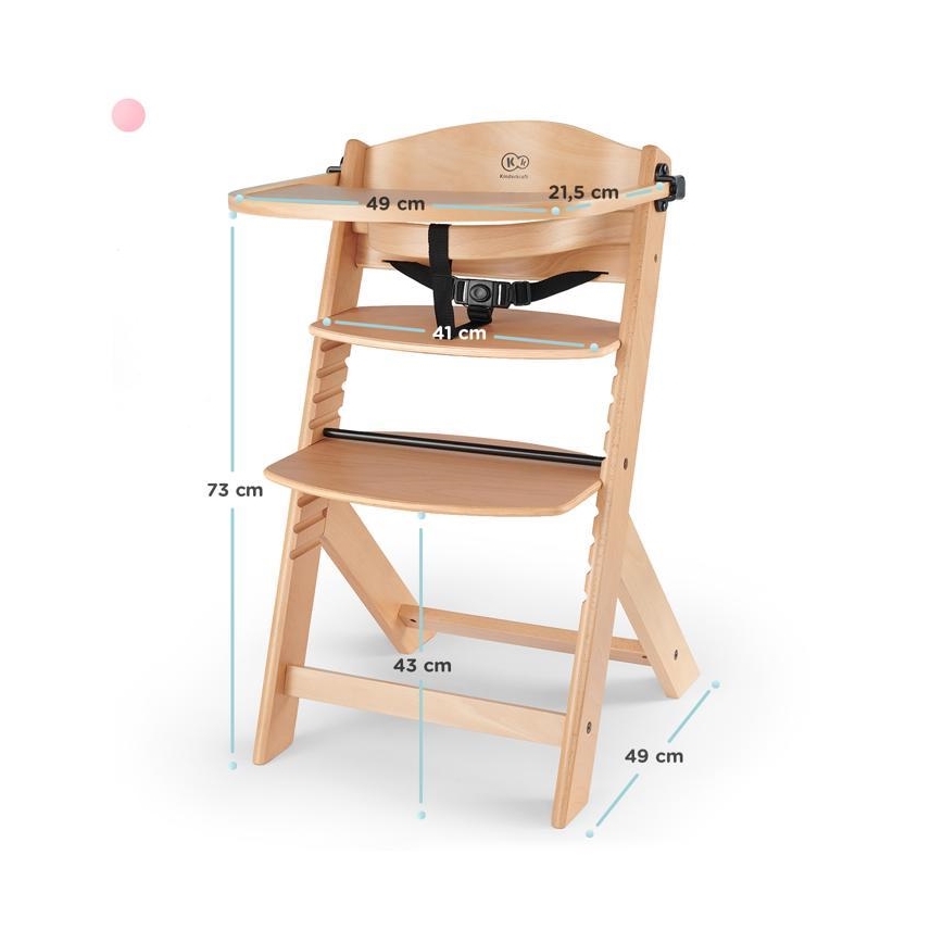 KIDERKRAFT - Sedia da pranzo per bambini ENOCK bianca
