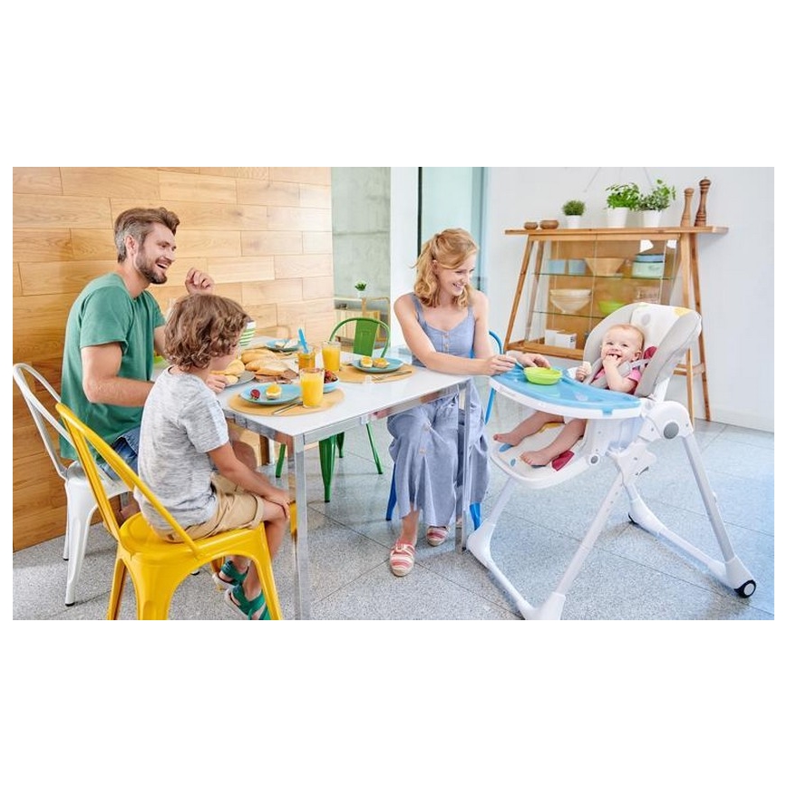 KIDERKRAFT - Sedia da pranzo per bambini YUMMY grigia