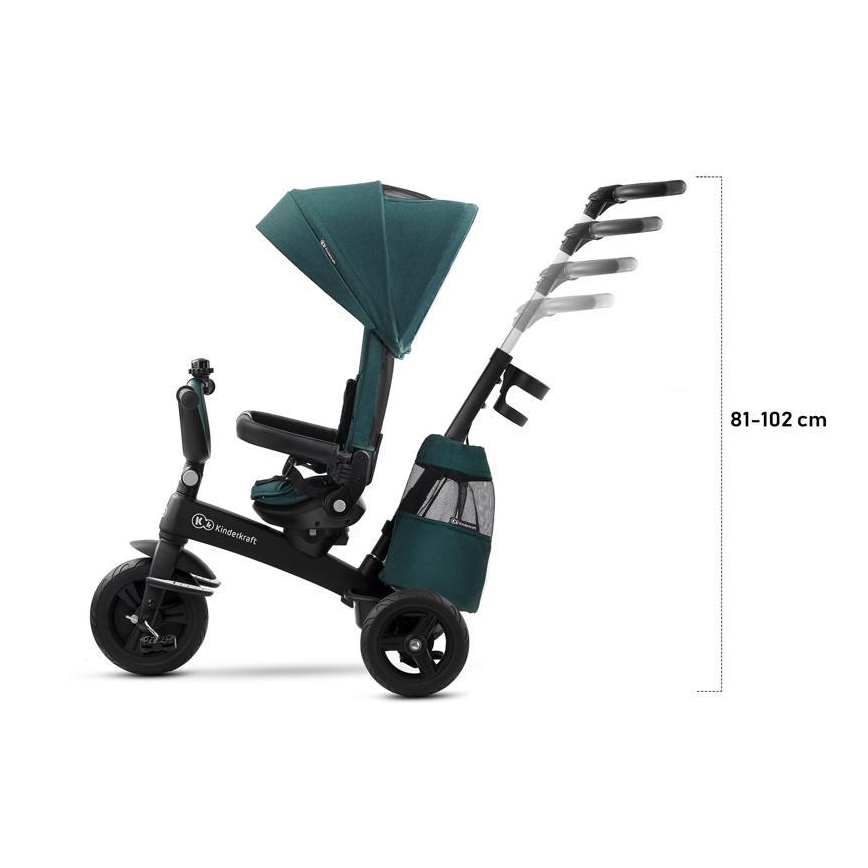 KIDERKRAFT - Triciclo per bambini 5v1 EASYTWIST rosa/nero