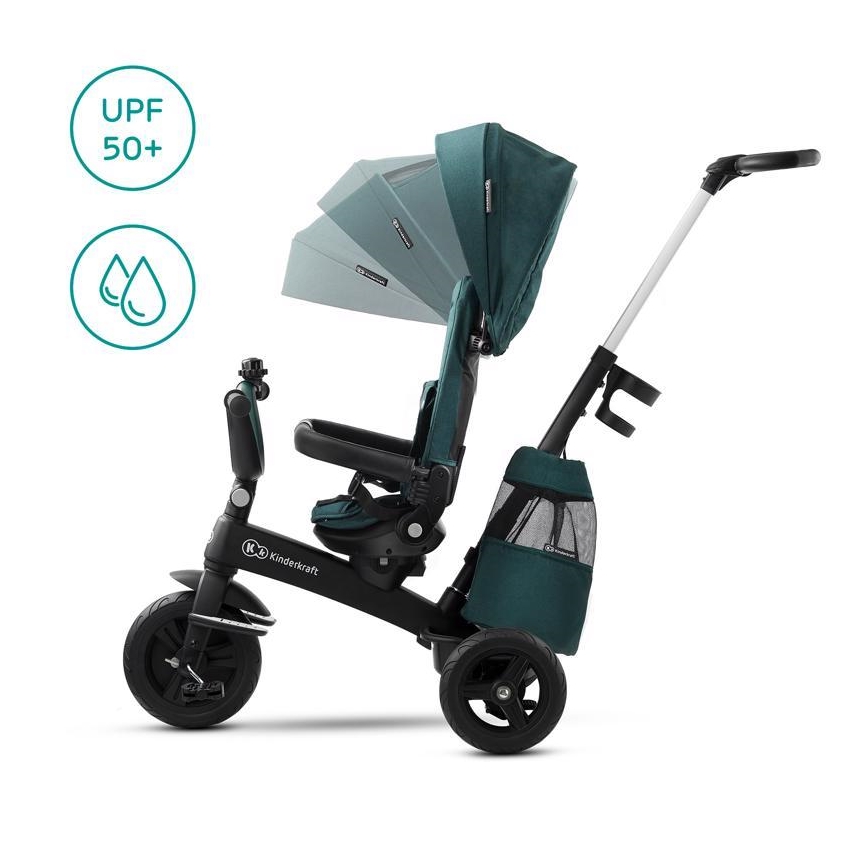 KIDERKRAFT - Triciclo per bambini 5v1 EASYTWIST verde/nero