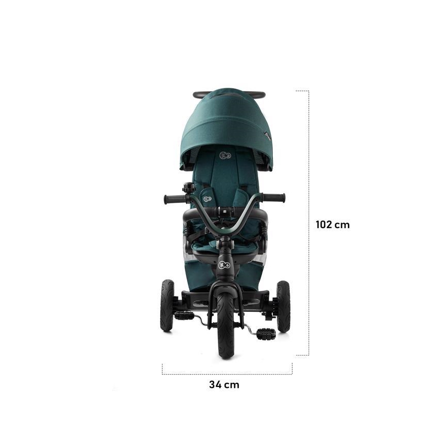 KIDERKRAFT - Triciclo per bambini 5v1 EASYTWIST verde/nero