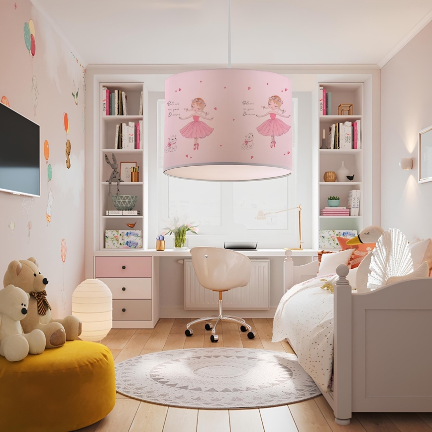 Kinder-Deckenleuchte CANDY 1xE27/40W/230V rosa