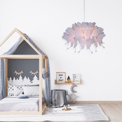 Kinder-Deckenleuchte FARFALLA 1xE27/60W/230V rosa
