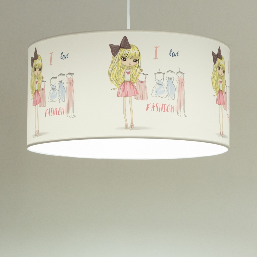 Kinder-Deckenleuchte GIRLS VIBES 1xE27/60W/230V Ø 40 cm Ich liebe Mode